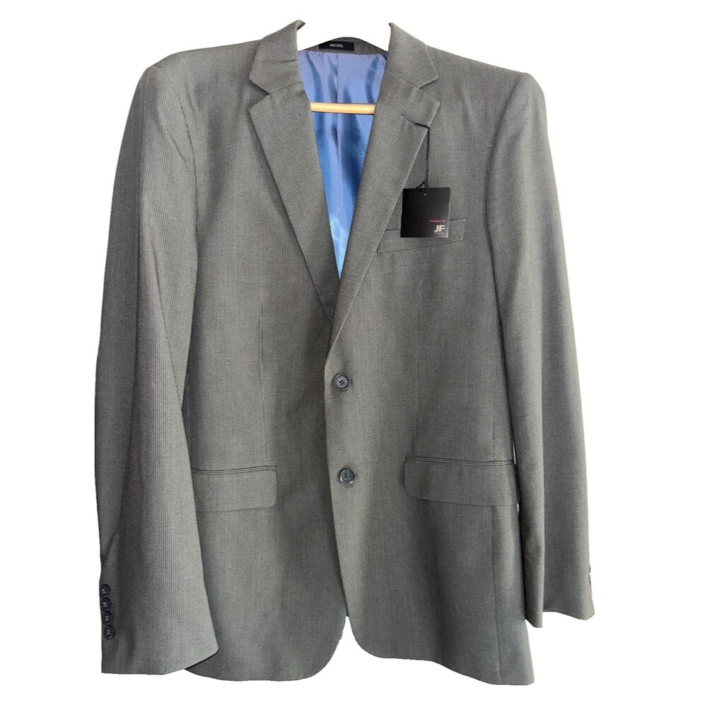J. Ferrar Men’s Vintage NWT Blazer Sport Coat size 40 Long Gray Pinstripe